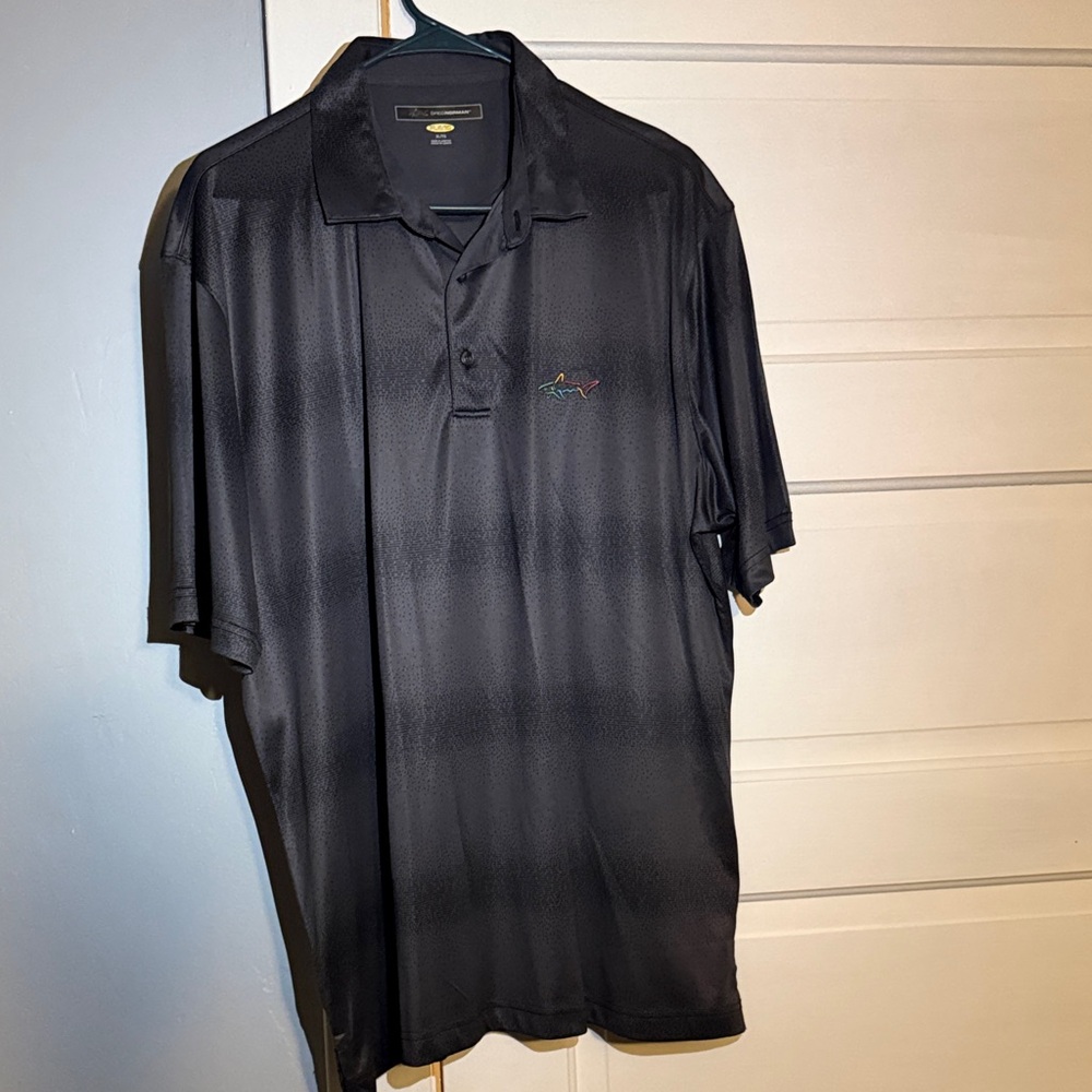 Greg Norman Collection Black Polo Shirt